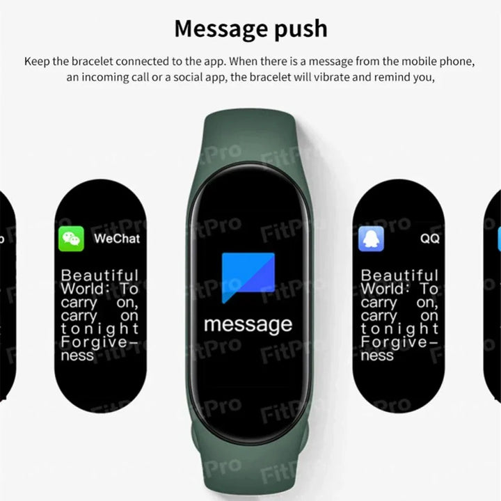 Stornfield | M7 Smartwatch Men Women Smartband Heart Rate Monitor Fitness Watch Blood Pressure Tracker Sport Bracelet for Xiaomi iPhone