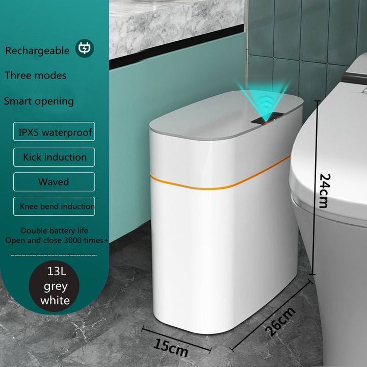 Smart Electric Trash With Lid | Stornfield