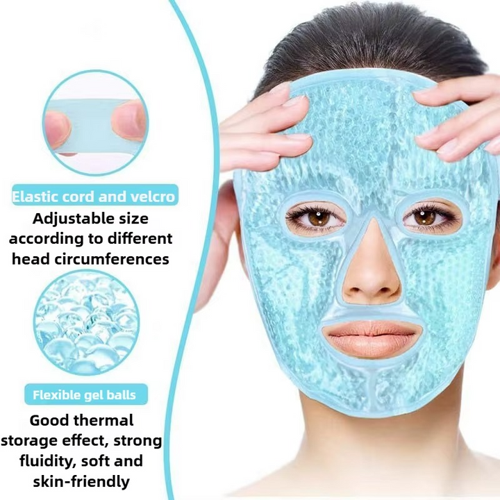 Stornfield | Cold and Hot Therapy Full Face Gel Bead Mask with Eye Compress