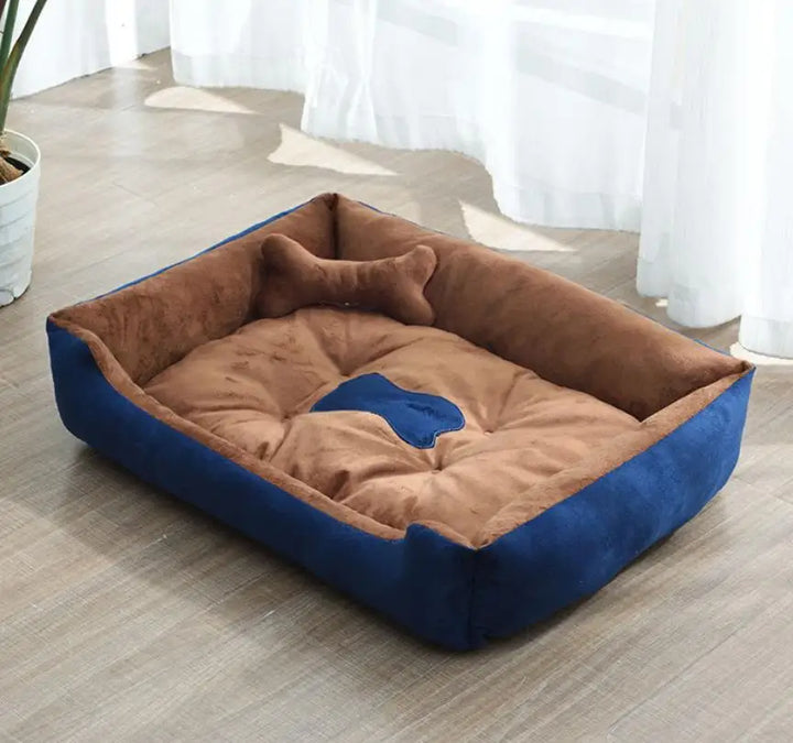 Modern and cozy linen dog bed Stornfield