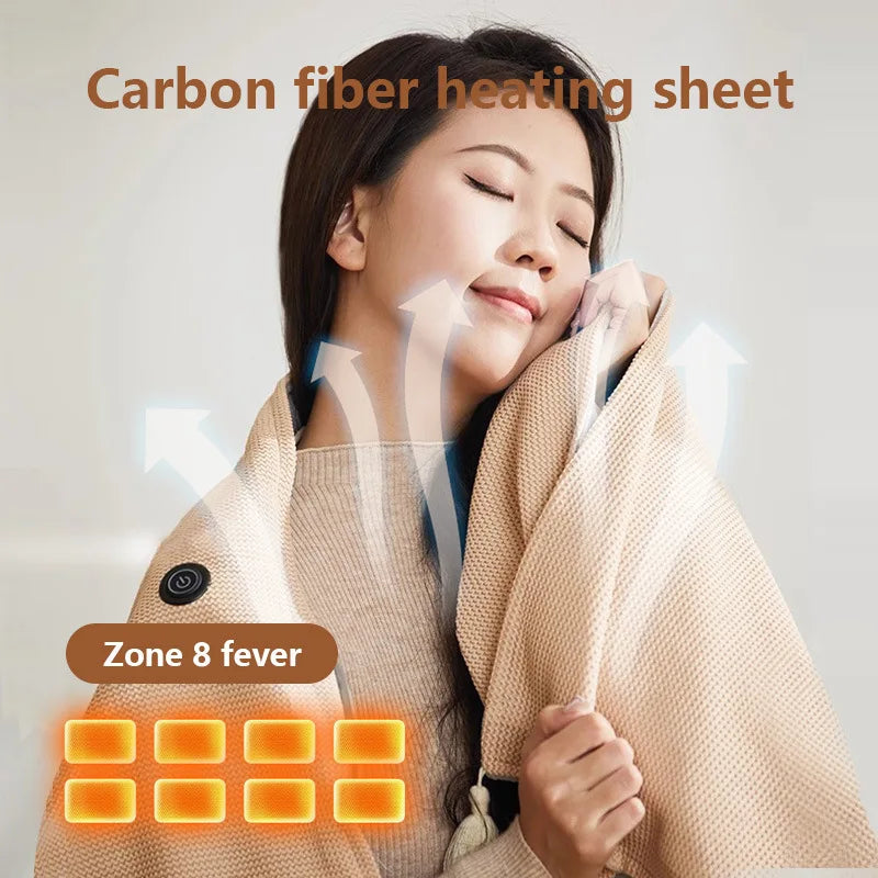 Stornfield | USB Rechargeable Heated Blanket for Winter Travel