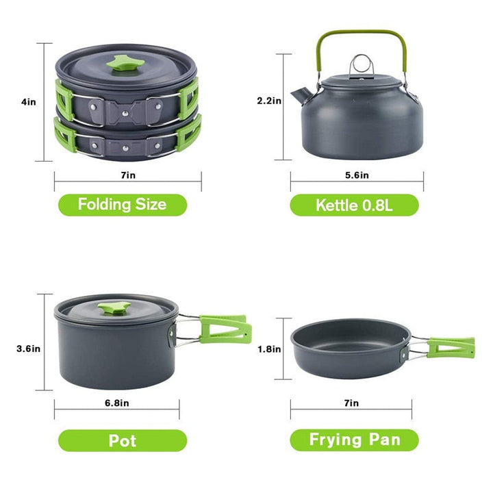 Camping Travel Cookware Kit | Stornfield