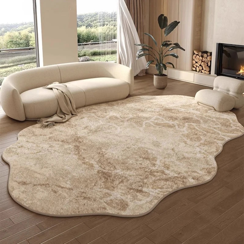 Stornfield | Irregular Plush Rug Light Luxury Washable for Bedroom and Living Room
