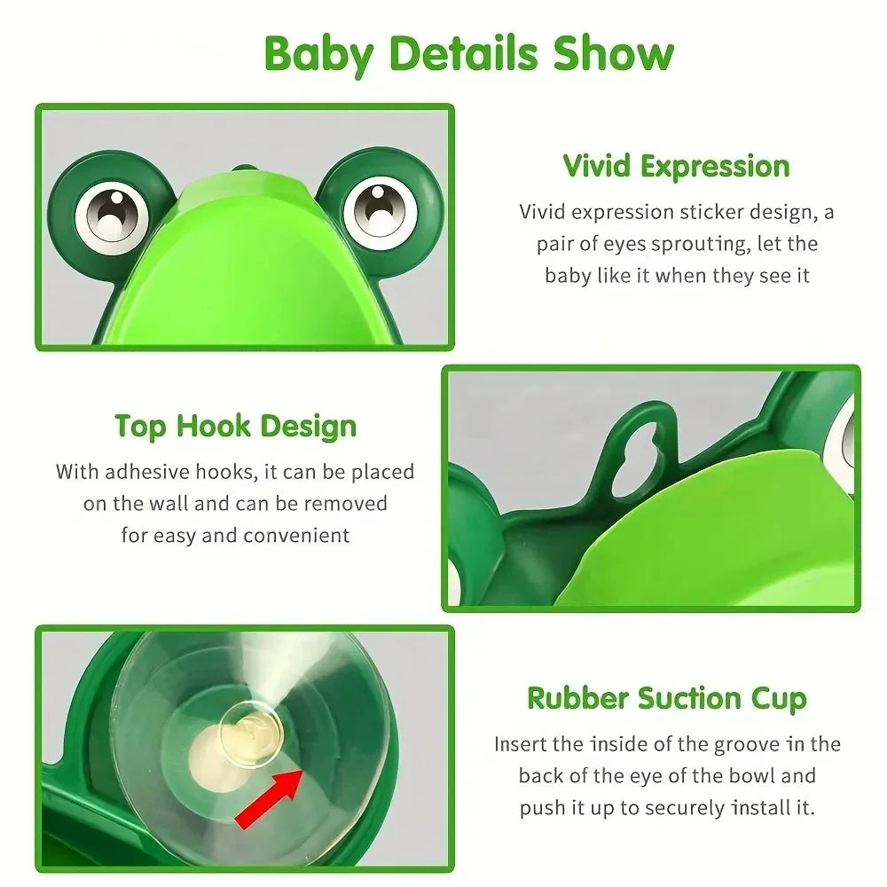 Frosch Toddler Urinal – Potty training for boys aged 1 to 3 years | With aiming target and suction cups Stornfield