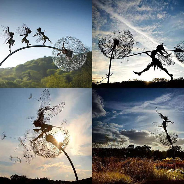 Fairy on a Stornfield Milk Wire Sculpture