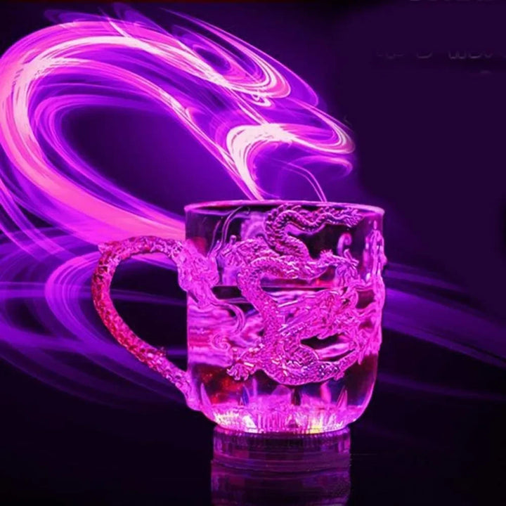 Stornfield | LED Color Changing Light Up Dragon Cup, Water Activated, Lights Up for Beer, Coffee, Milk, Tea, Wine, Whiskey, Bar Cup, Travel, Creative Gift