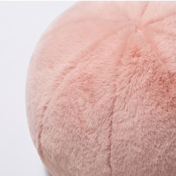 Round short-pile fur cushion | Stornfield