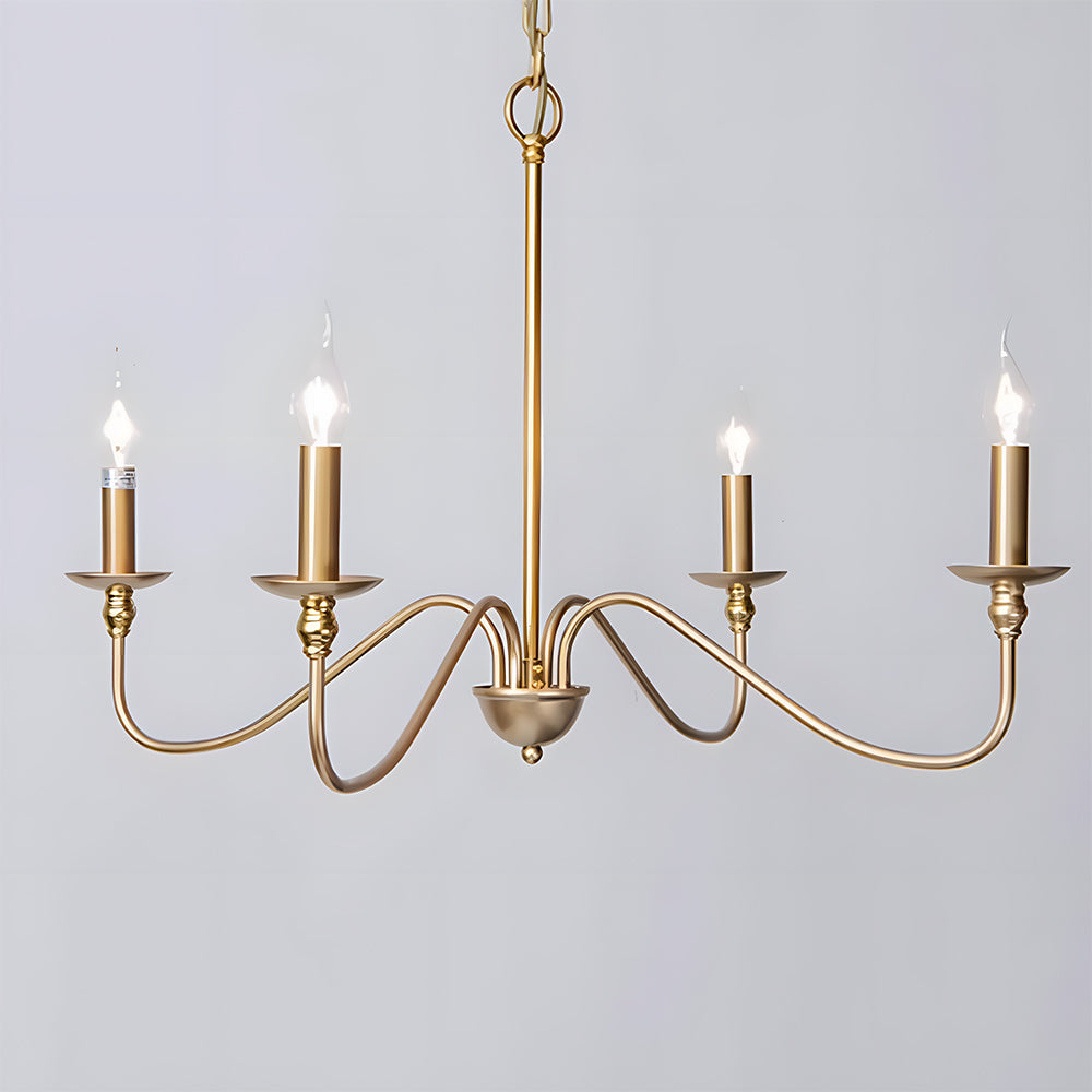 Black Candle Chandelier Light – Ceiling Lamp for Living & Dining Rooms | Stornfield