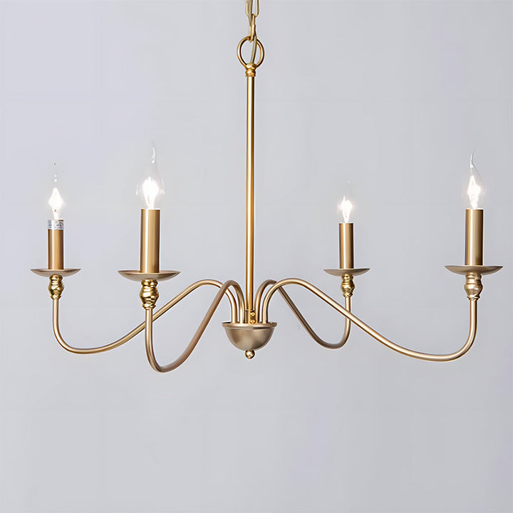 Black Candle Chandelier Light – Ceiling Lamp for Living & Dining Rooms | Stornfield