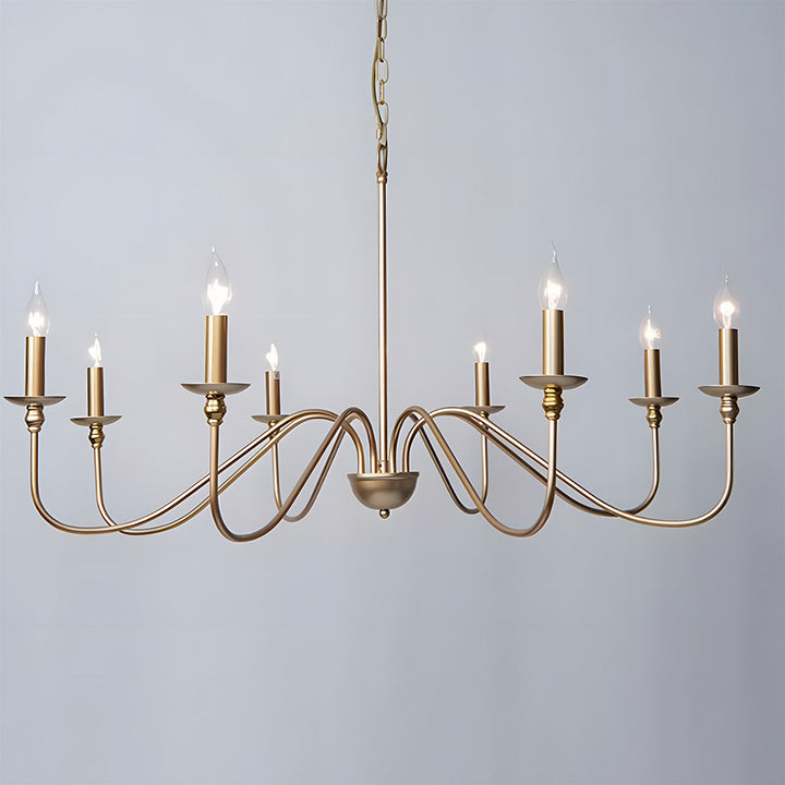 Black Candle Chandelier Light – Ceiling Lamp for Living & Dining Rooms | Stornfield