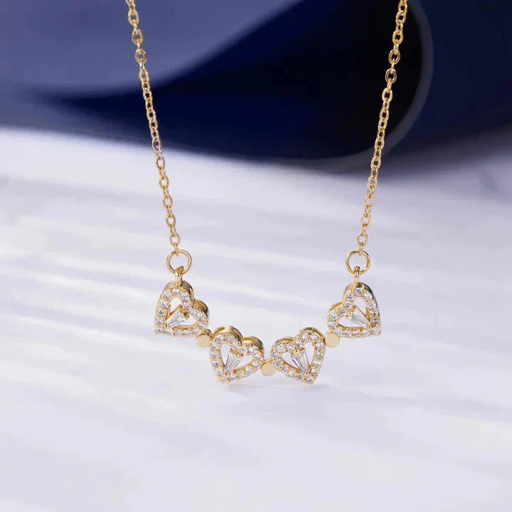 Stornfield | Magnetic Leaf & Heart Necklace