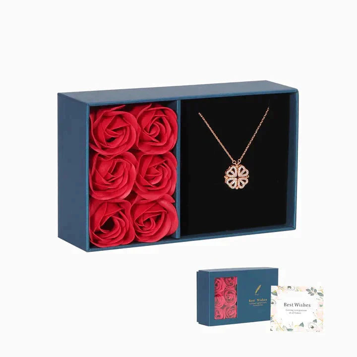 Stornfield | Magnetic Leaf & Heart Necklace