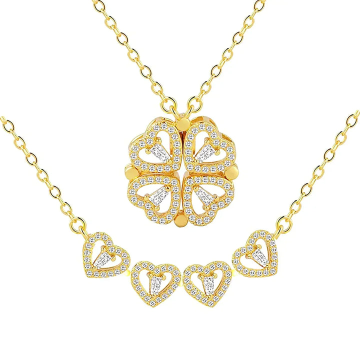 Stornfield | Magnetic Leaf & Heart Necklace
