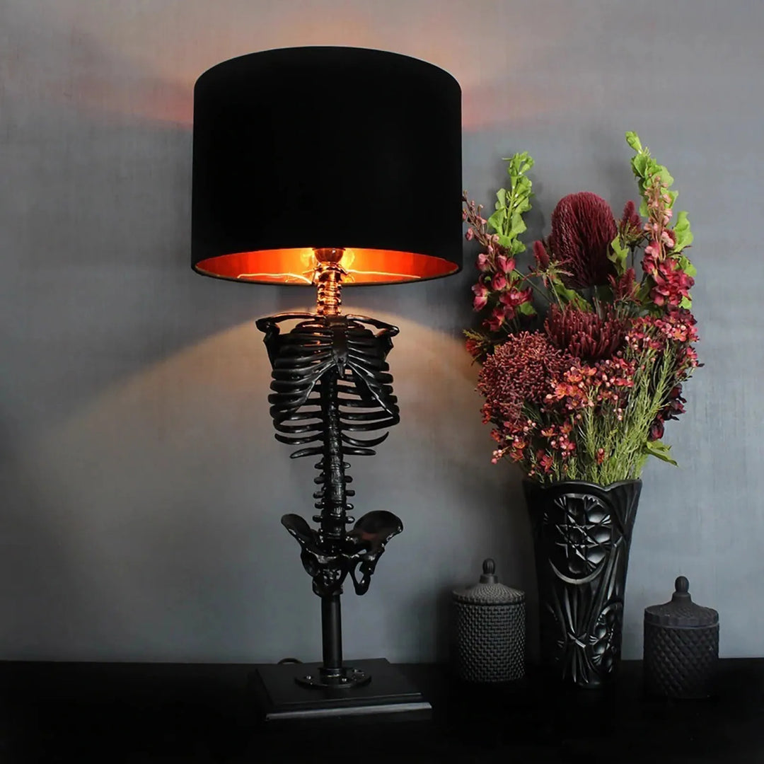 Stornfield | Handmade Goth Skeleton Table Lamp