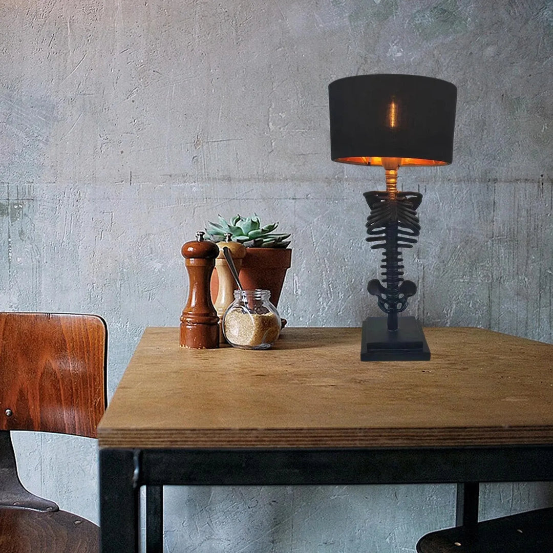 Stornfield | Handmade Goth Skeleton Table Lamp