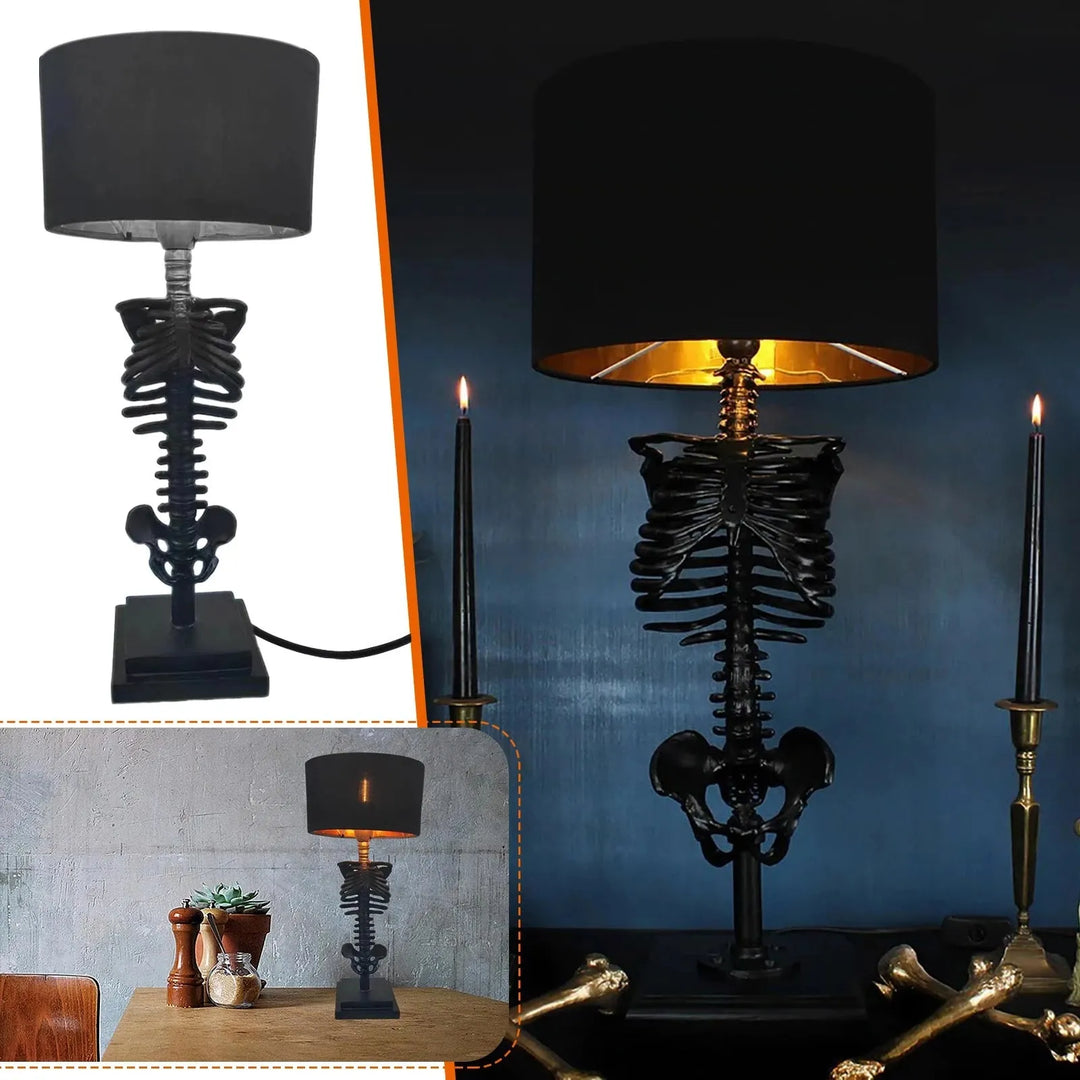 Stornfield | Handmade Goth Skeleton Table Lamp