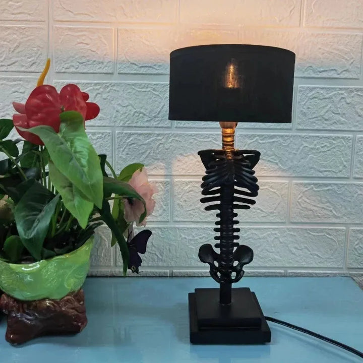 Stornfield | Handmade Goth Skeleton Table Lamp