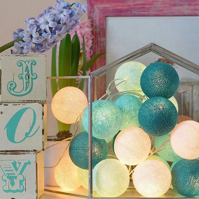Stornfield | Royallure Cotton Ball String Lights – Cozy Decoration for Home & Celebrations