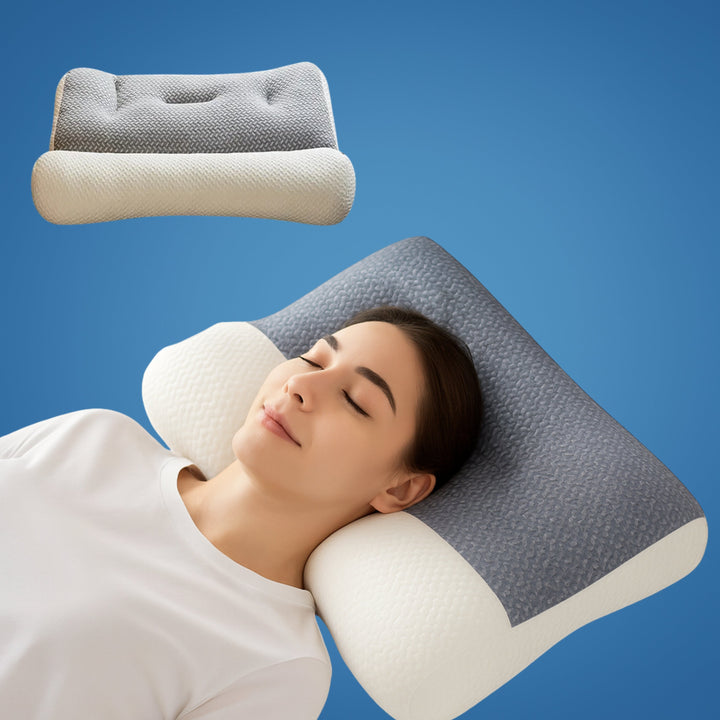 SpineEase | Orthopedic Neck Pillow – Pain Relief – Breathable Memory Foam – For Side Sleepers & All Sleeping Positions Stornfield
