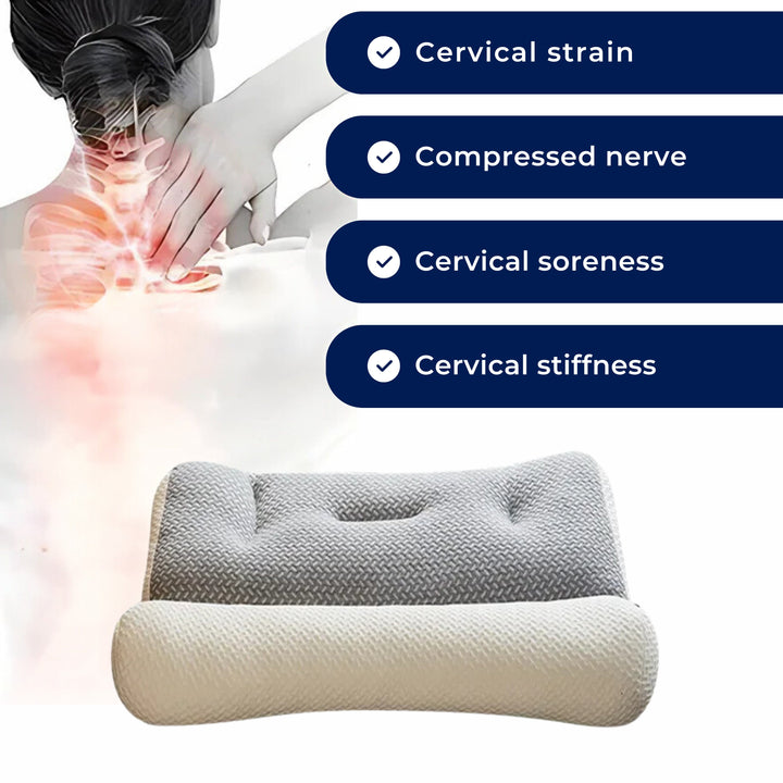 SpineEase | Orthopedic Neck Pillow – Pain Relief – Breathable Memory Foam – For Side Sleepers & All Sleeping Positions Stornfield