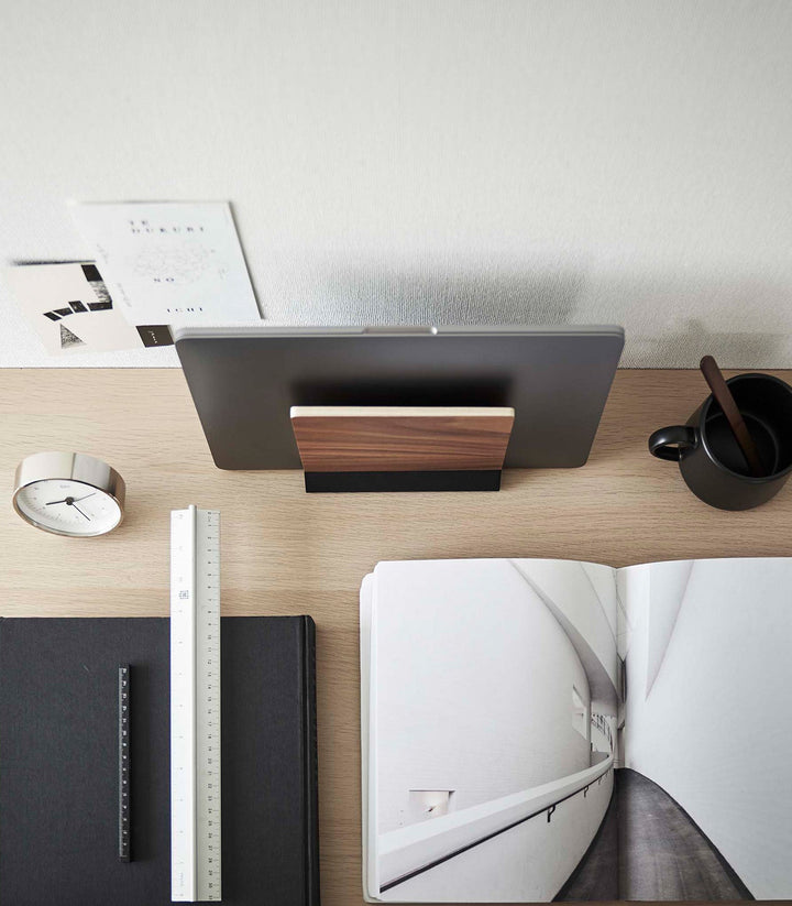 Stornfield | Slim Laptop Stand - Steel + Wood