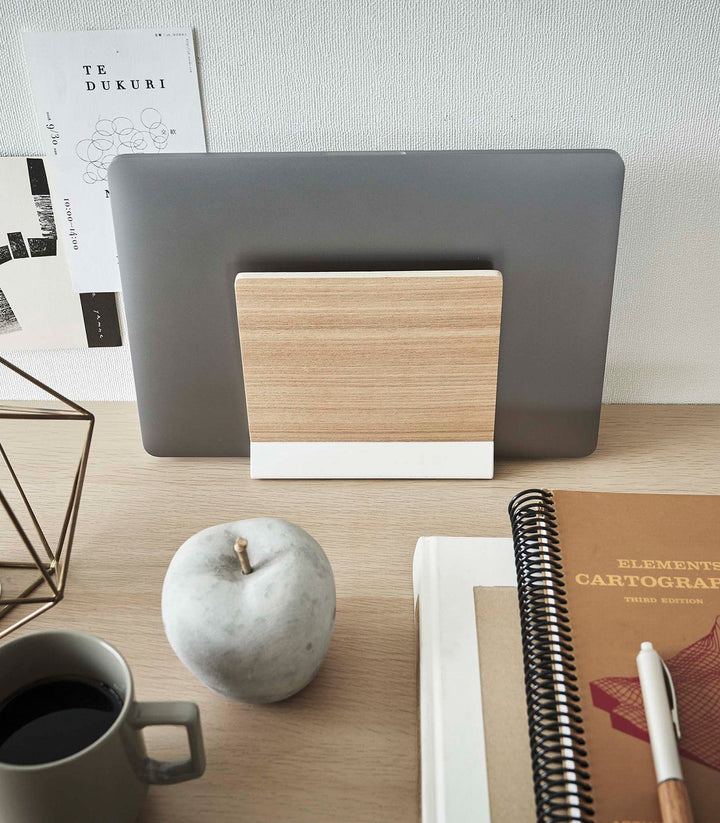 Stornfield | Slim Laptop Stand - Steel + Wood