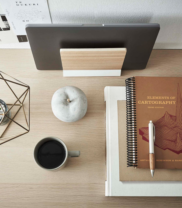Stornfield | Slim Laptop Stand - Steel + Wood