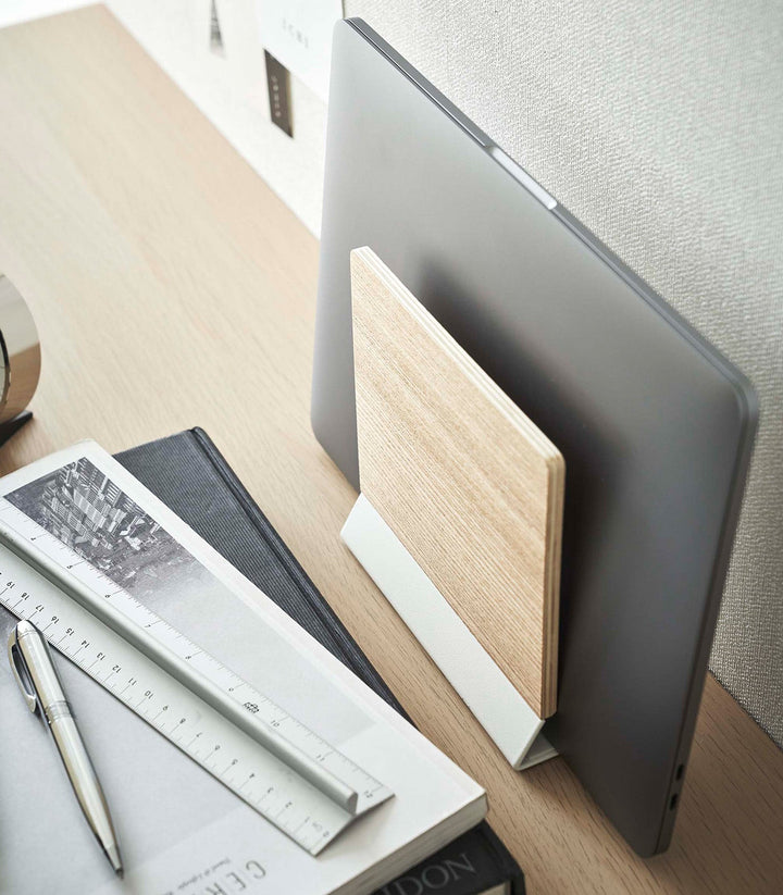 Stornfield | Slim Laptop Stand - Steel + Wood
