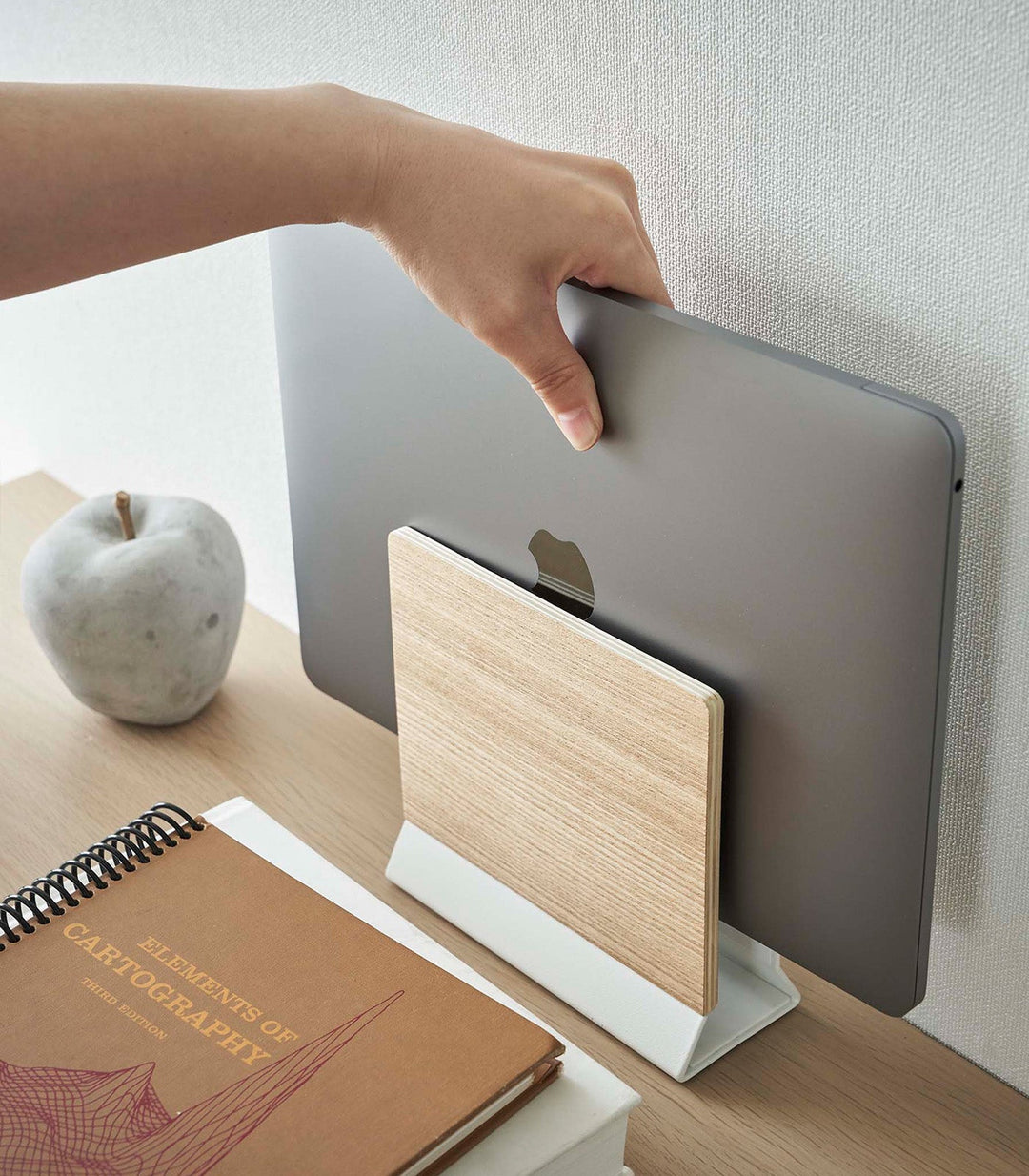 Stornfield | Slim Laptop Stand - Steel + Wood