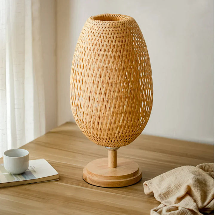 Stornfield | Rattan Lamp - Dimmable Basket Lamp for Bedroom and Living Room Decor