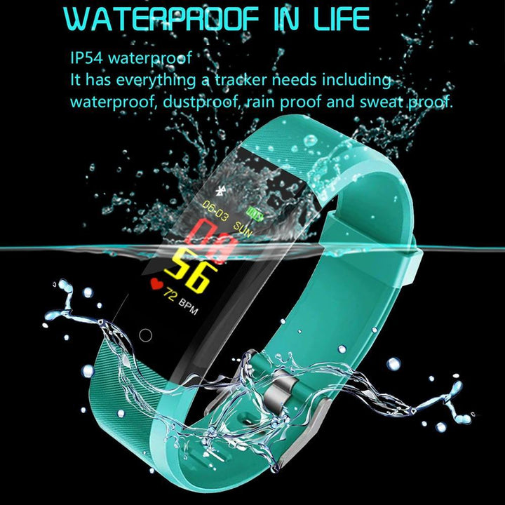 Stornfield | Smart Wristband fitness tracker Watch Health Heart rate band Blood Pressure Waterproof Smart Bracelet for Men Women Smartband