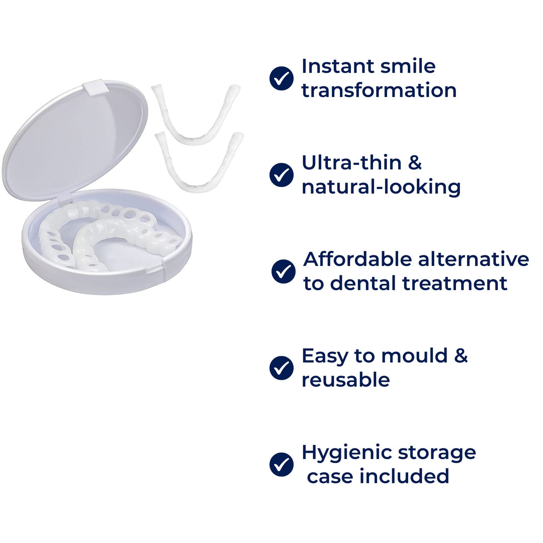 SmileEase | Clip-On Veneers – Instant Smile Enhancement – Ultra-Thin Design – Ideal for Adults Seeking Affordable Dental Solutions Stornfield