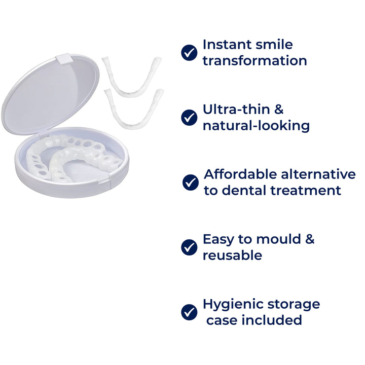 SmileEase | Clip-On Veneers – Instant Smile Enhancement – Ultra-Thin Design – Ideal for Adults Seeking Affordable Dental Solutions Stornfield