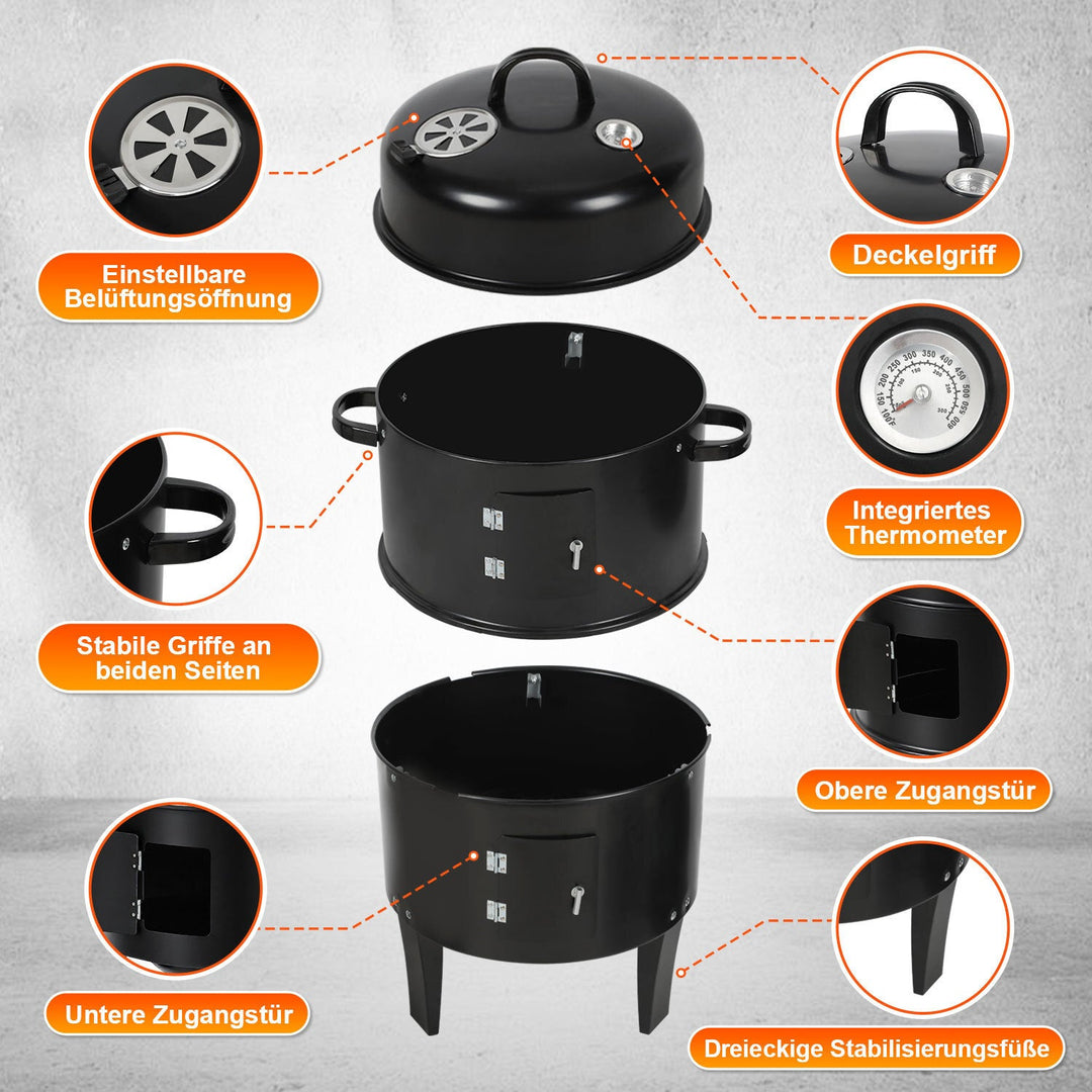 3 in 1 Smoker Smoking Oven 2 Levels | Stornfield