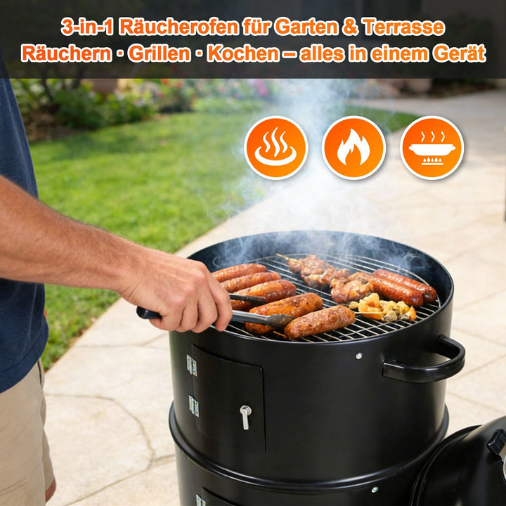 3 in 1 Smoker Smoking Oven 2 Levels | Stornfield