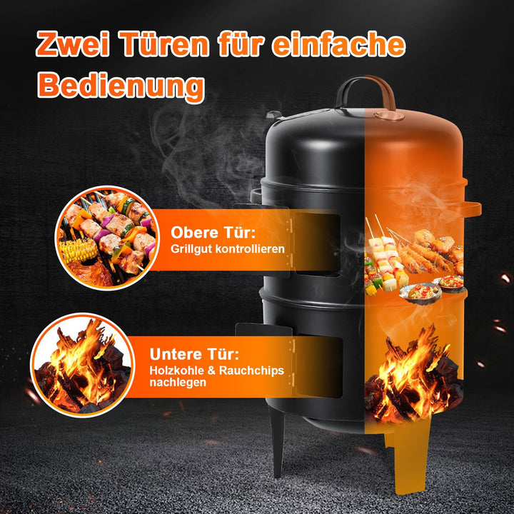 3 in 1 Smoker Smoking Oven 2 Levels | Stornfield