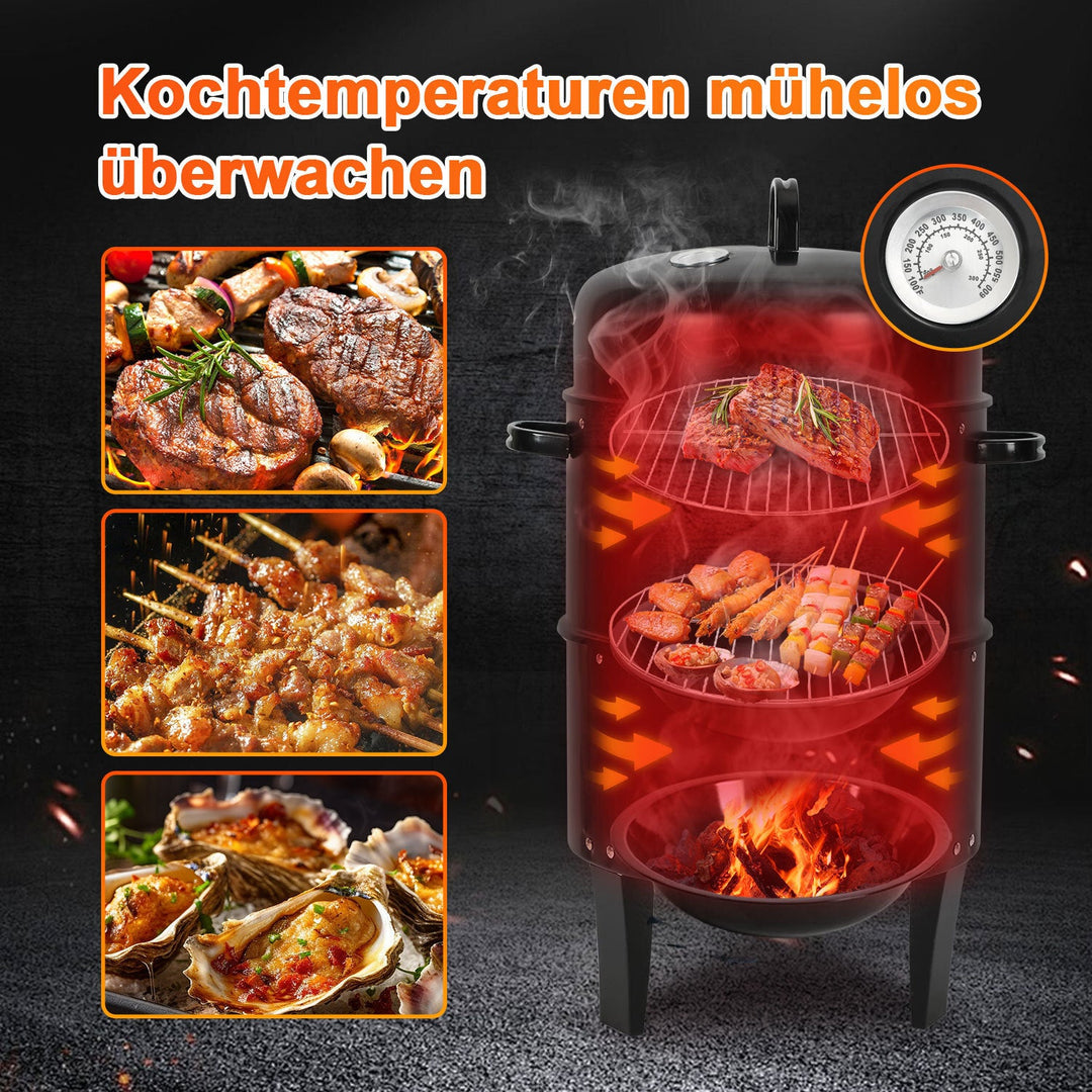 3 in 1 Smoker Smoking Oven 2 Levels | Stornfield