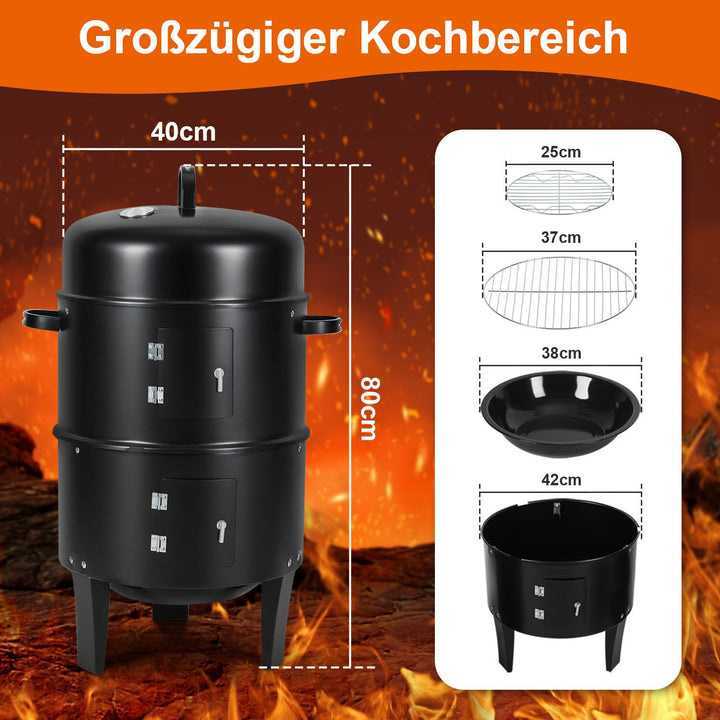 3 in 1 Smoker Smoking Oven 2 Levels | Stornfield