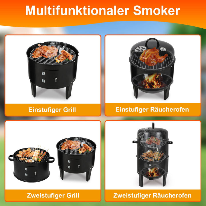 3 in 1 Smoker Smoking Oven 2 Levels | Stornfield