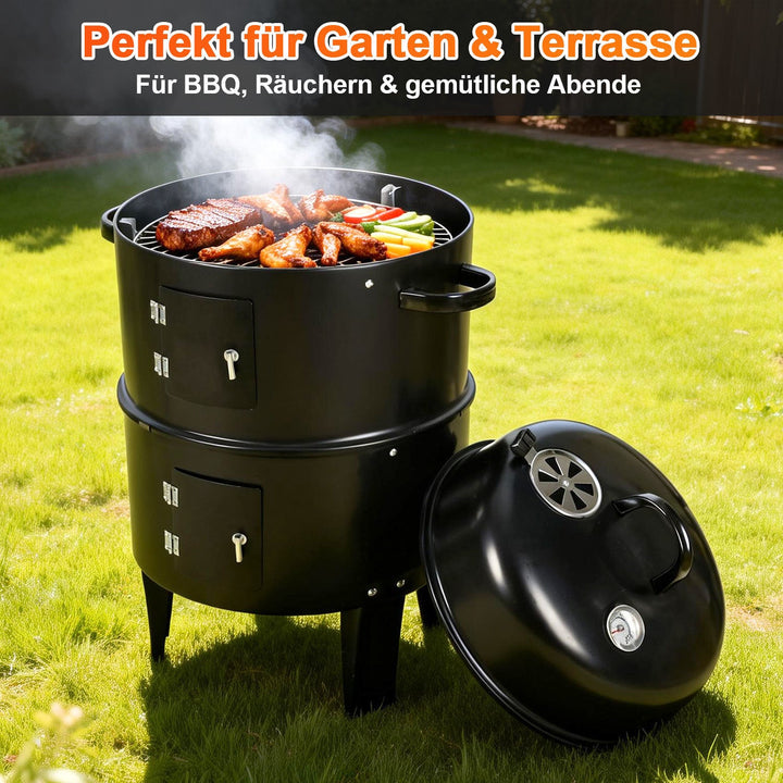 3 in 1 Smoker Smoking Oven 2 Levels | Stornfield