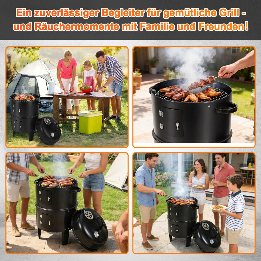 3 in 1 Smoker Smoking Oven 2 Levels | Stornfield
