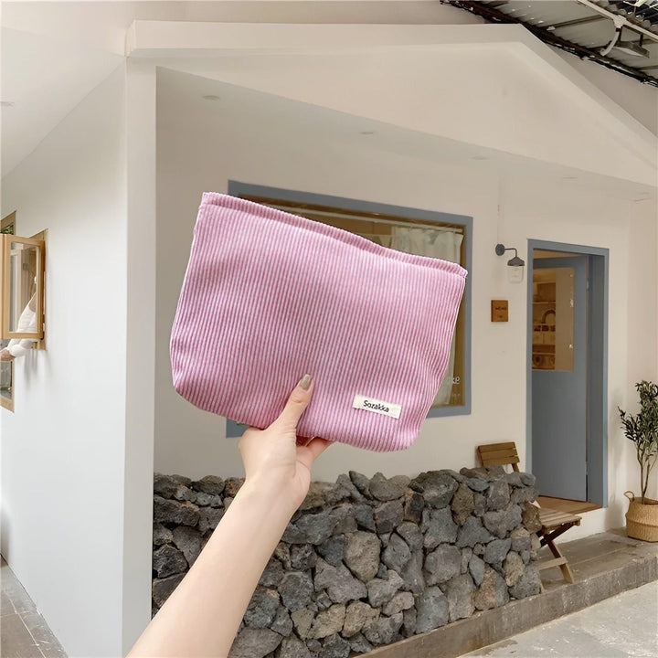 CorduroyGlam Bag - Cord Spacious Organizer Bag for Cosmetics | Stornfield