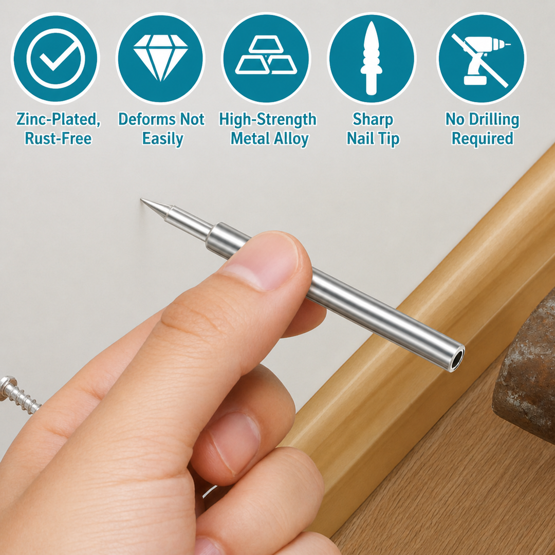 Skirting Board Nail Set – Double Head System 100 Pieces | Stornfield