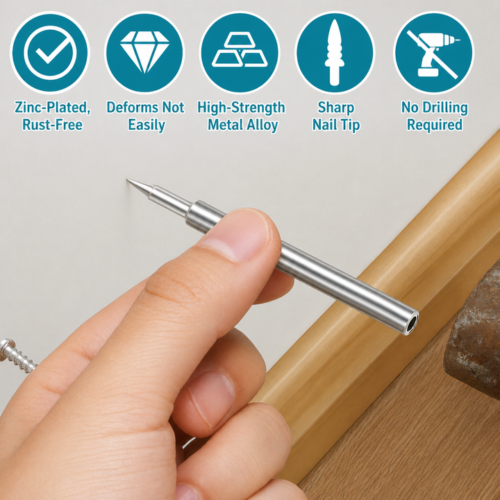 Skirting Board Nail Set – Double Head System 100 Pieces | Stornfield