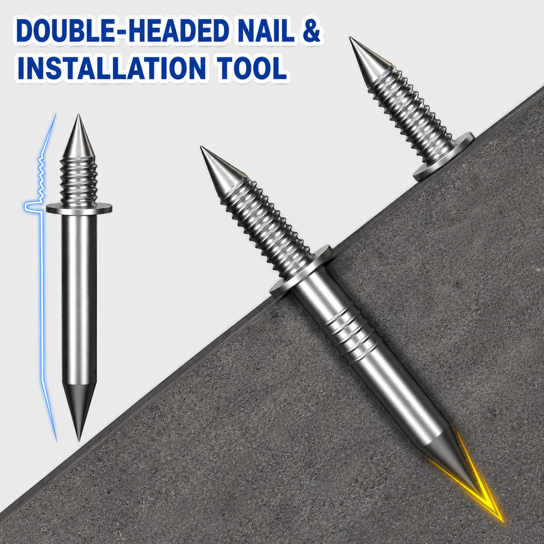 Skirting Board Nail Set – Double Head System 100 Pieces | Stornfield
