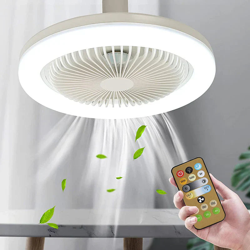 Energy-efficient Ceiling Fan with LED Light & Remote Control | SuitaStornfielde for Any Lamp Socket | Stornfield