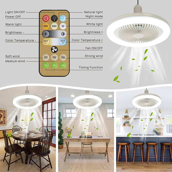BreezeGlow Fan Light – Ceiling Fan with Remote Control | Stornfield