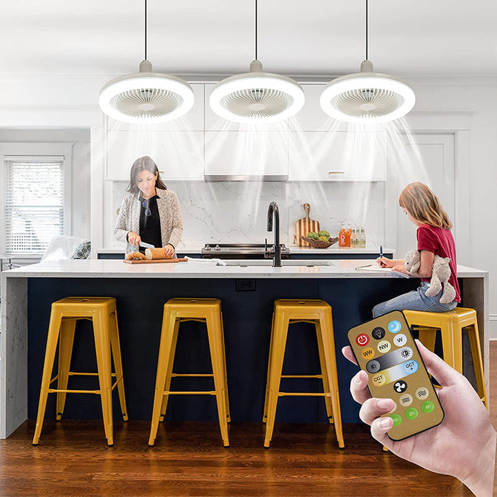 BreezeGlow Fan Light – Ceiling Fan with Remote Control | Stornfield
