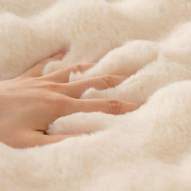 Sofia - Universal Plush Sofa Cover L Shape - Winter Warm Soft | Stornfield