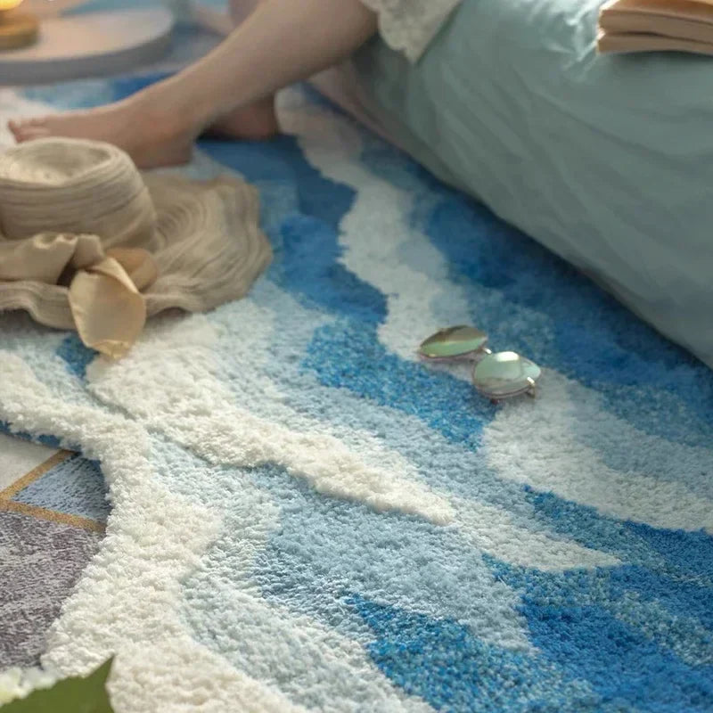 Soft Surf Anti-Slip Plush Wave Rug | Stornfield